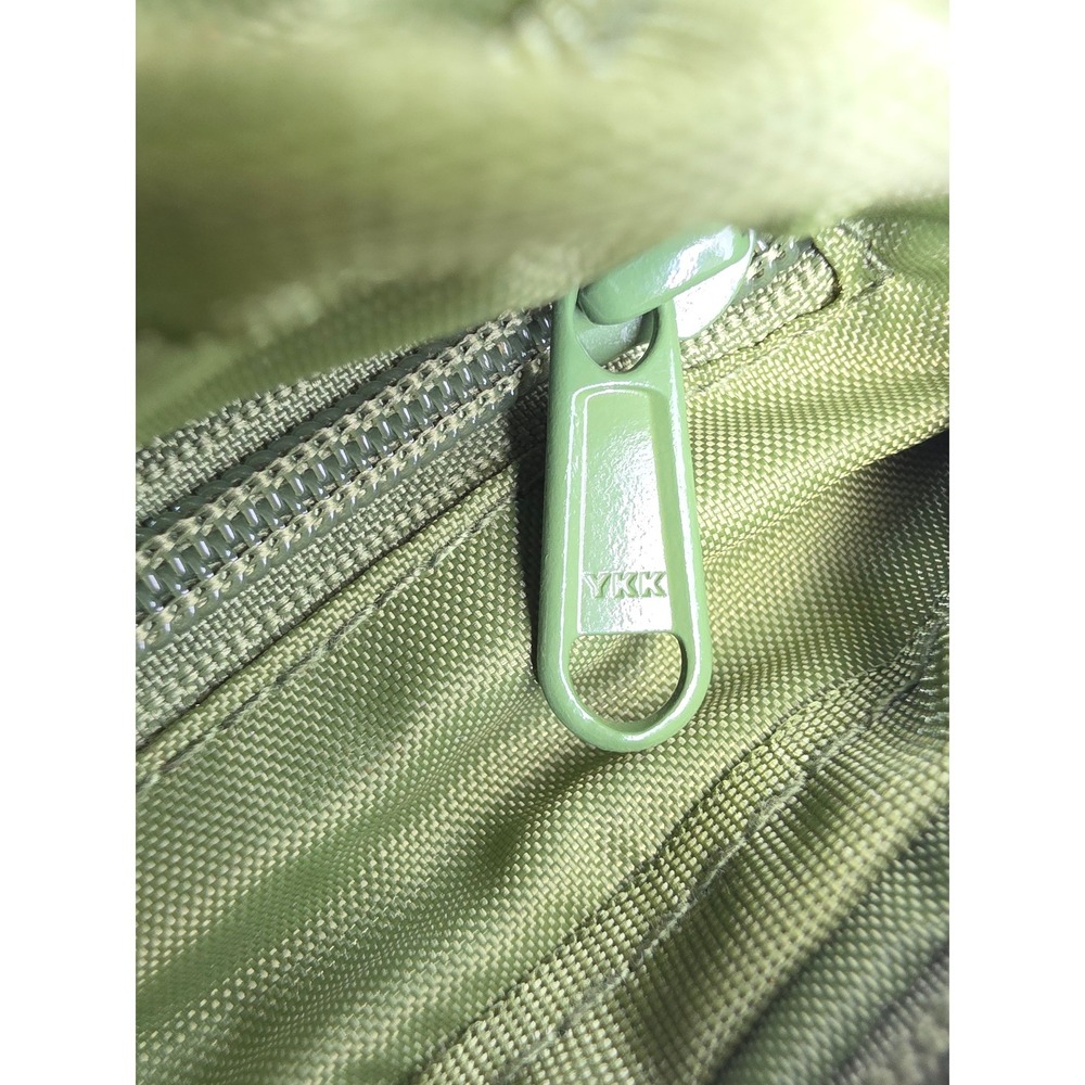 Supreme Cordura Shoulder Bag Olive Green Embossed Logo Crossbody FW22 - Picture 6 of 8